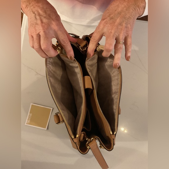 Michael Kors Two Toned Leather Handbag - Picture 9 of 11